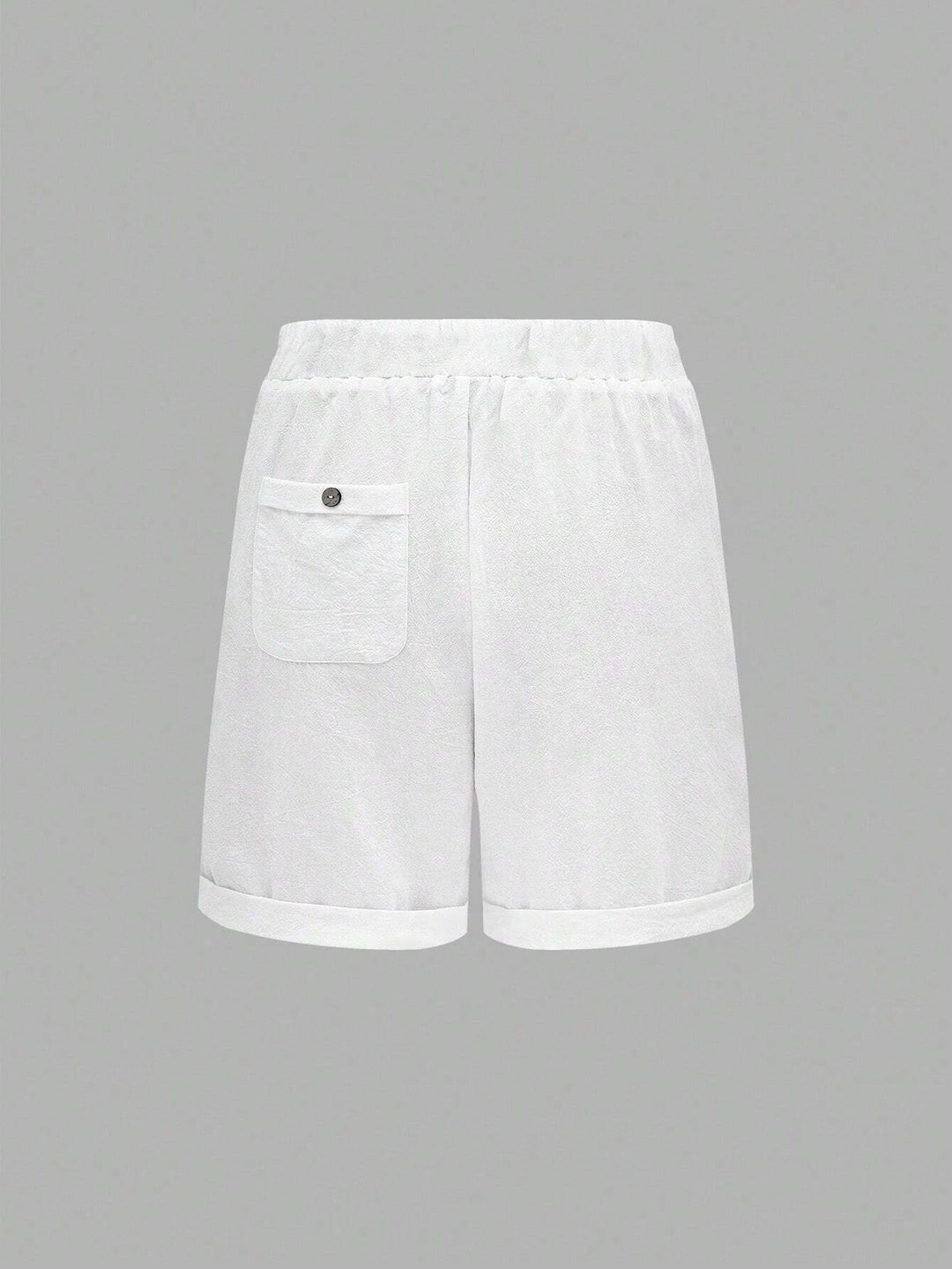 Pantaloni scurți SHEIN, alb