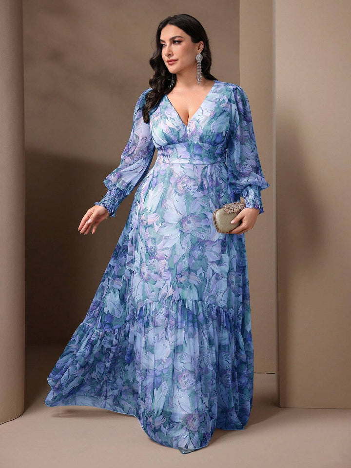 Rochie maxi SHEIN, mix culori