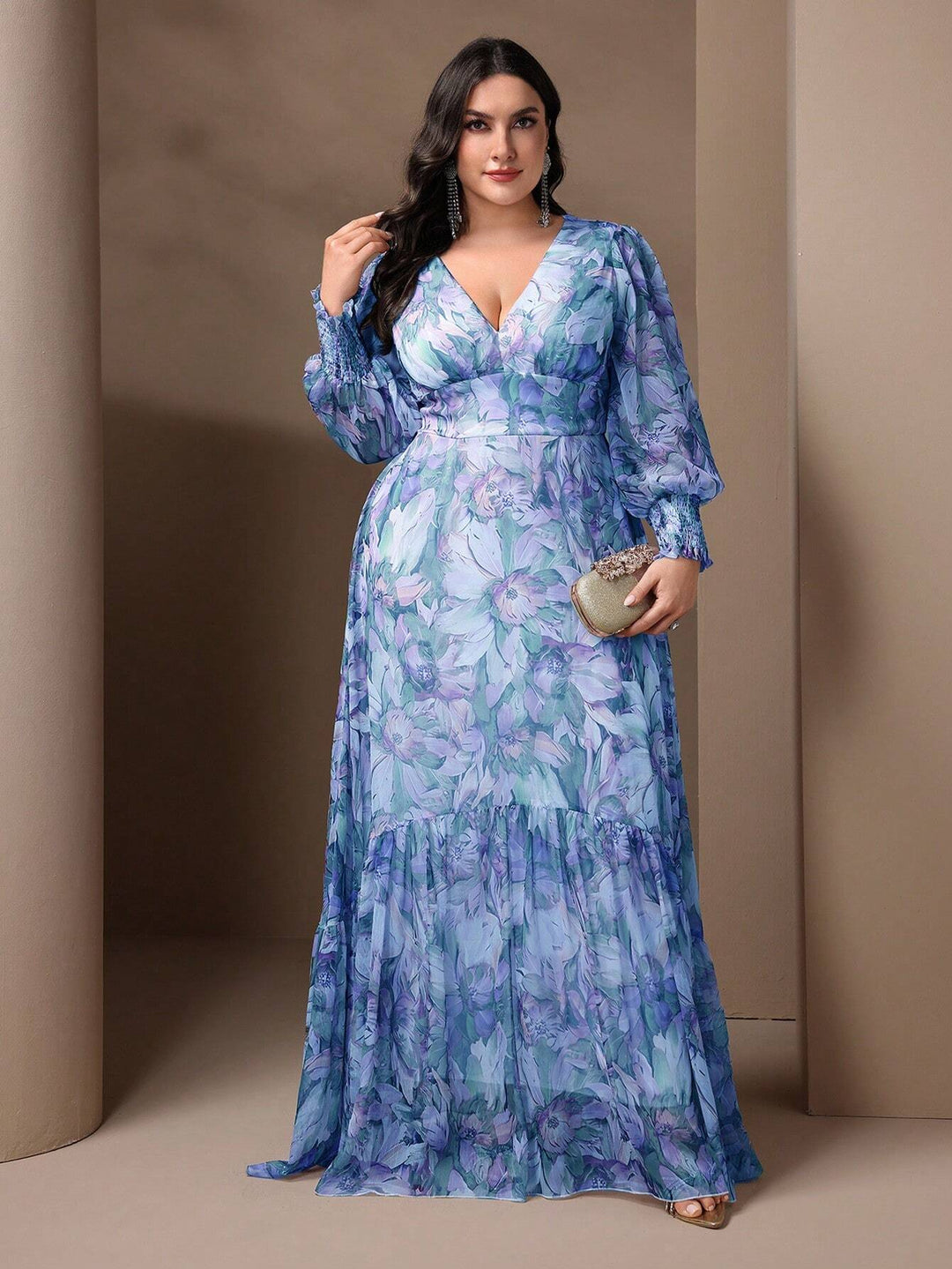 Rochie maxi SHEIN, mix culori
