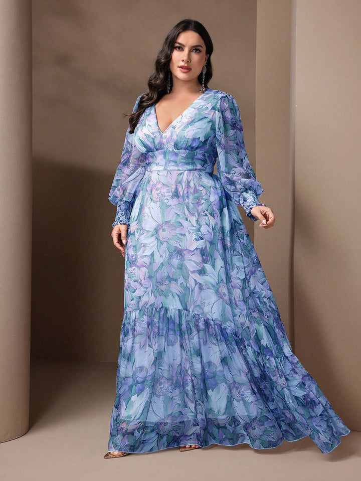 Rochie maxi SHEIN, mix culori
