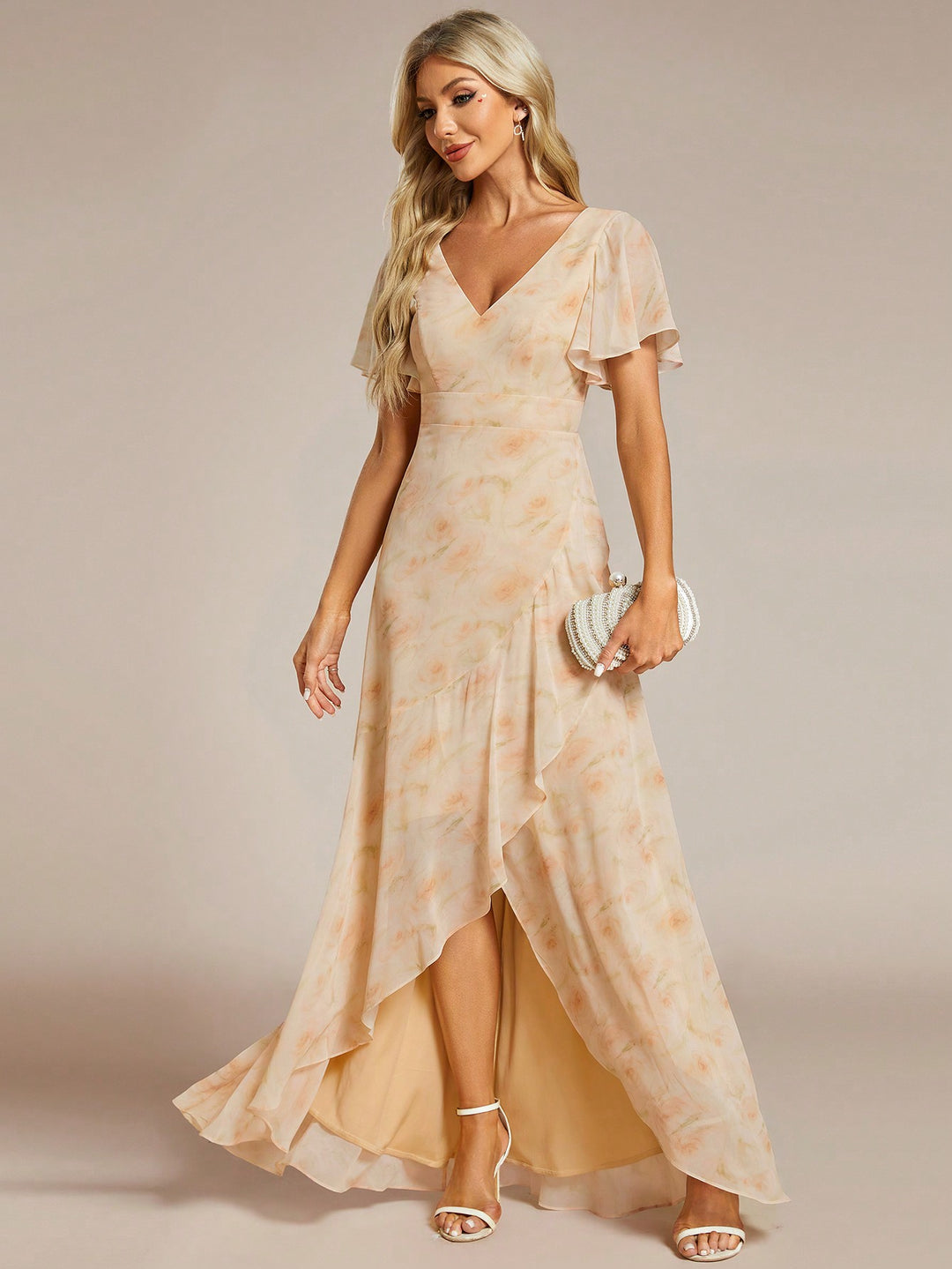 Rochie maxi SHEIN, bej