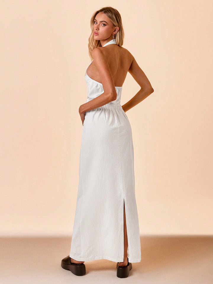 Rochie maxi SHEIN, alb
