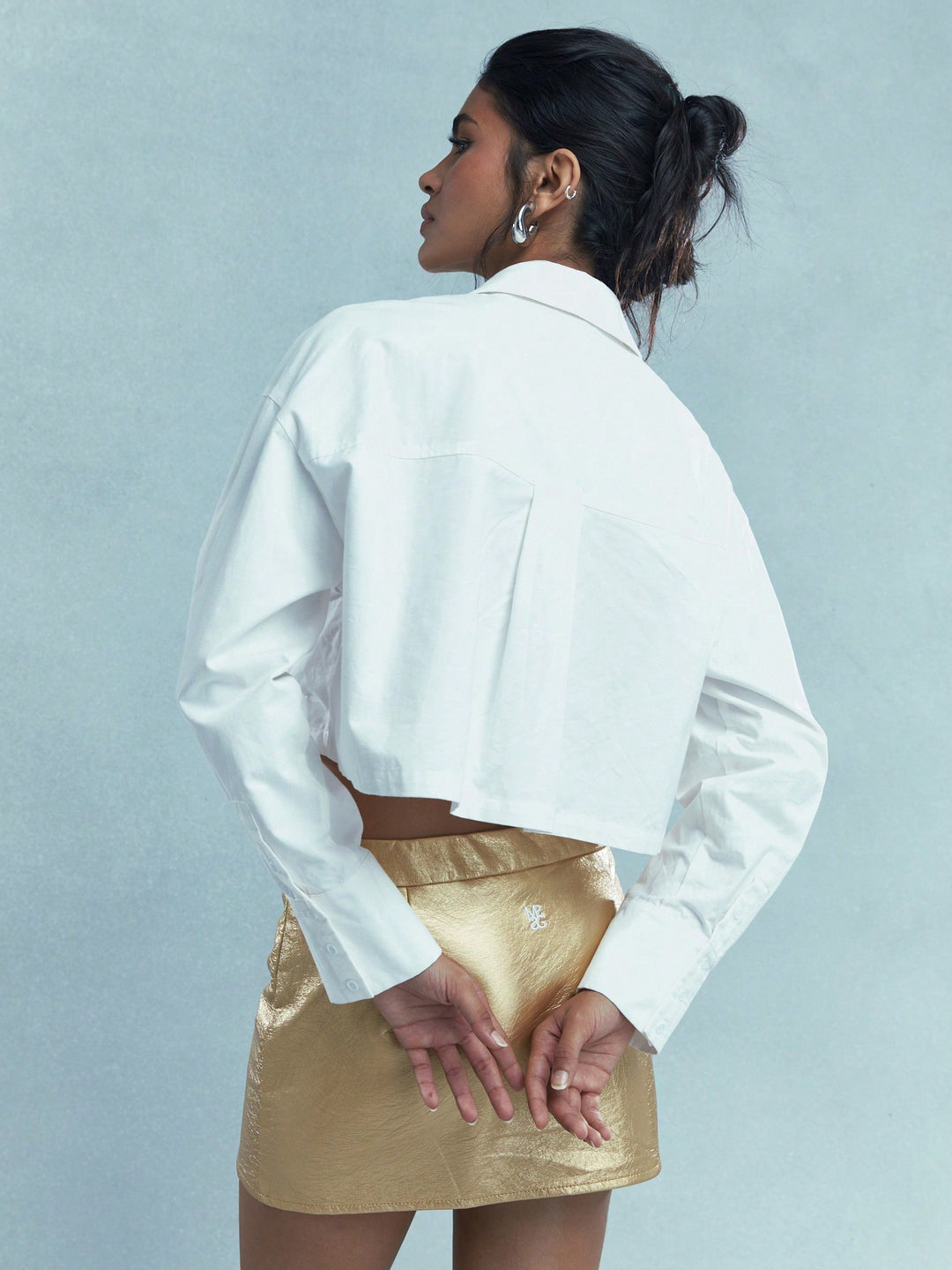 Fustă mini MISSGUIDED by Shein, auriu