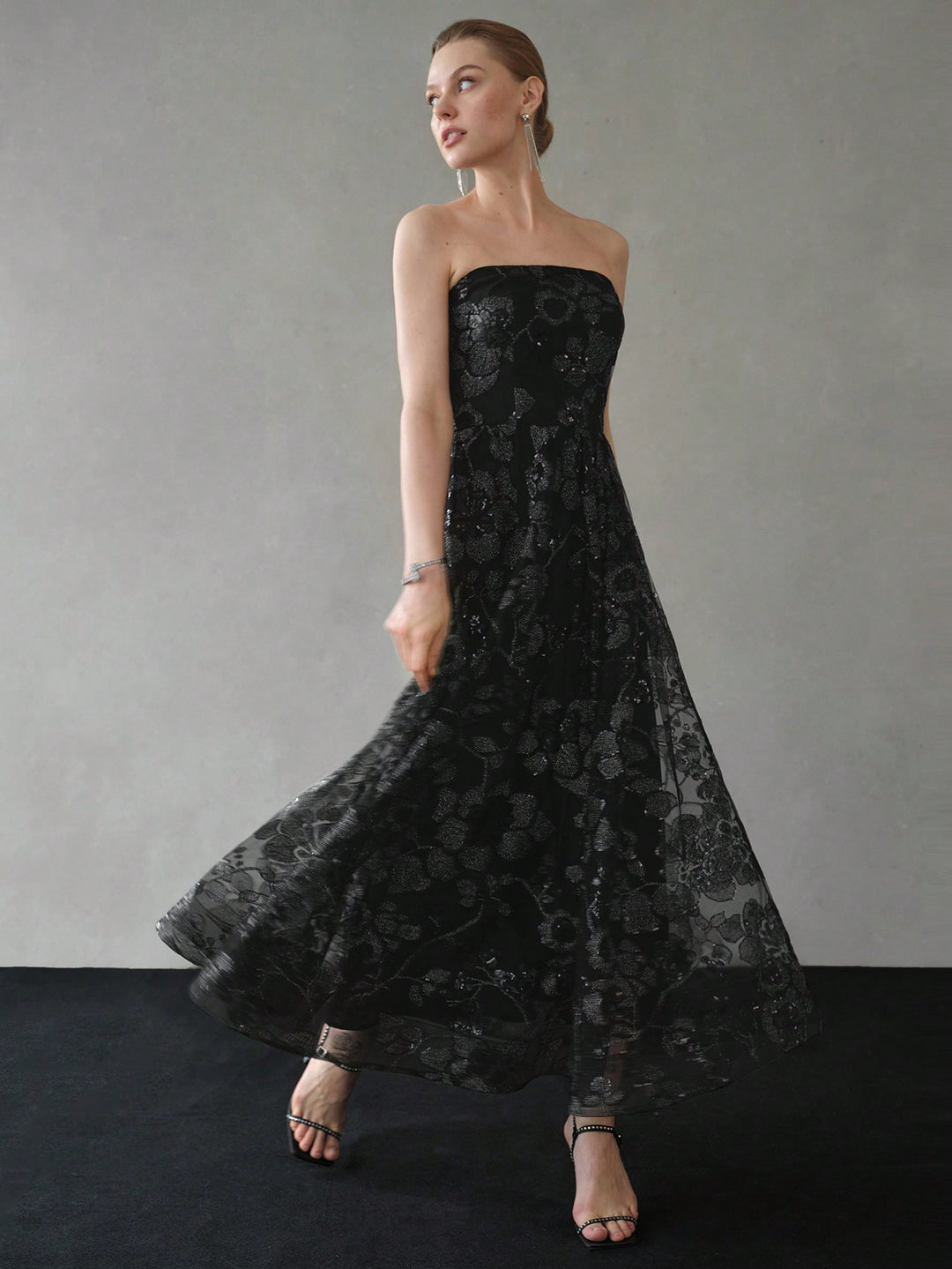 Rochie maxi SHEIN, negru