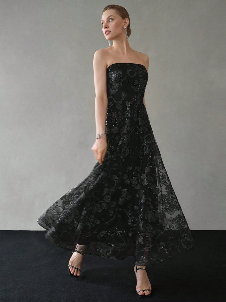 Rochie maxi SHEIN, negru