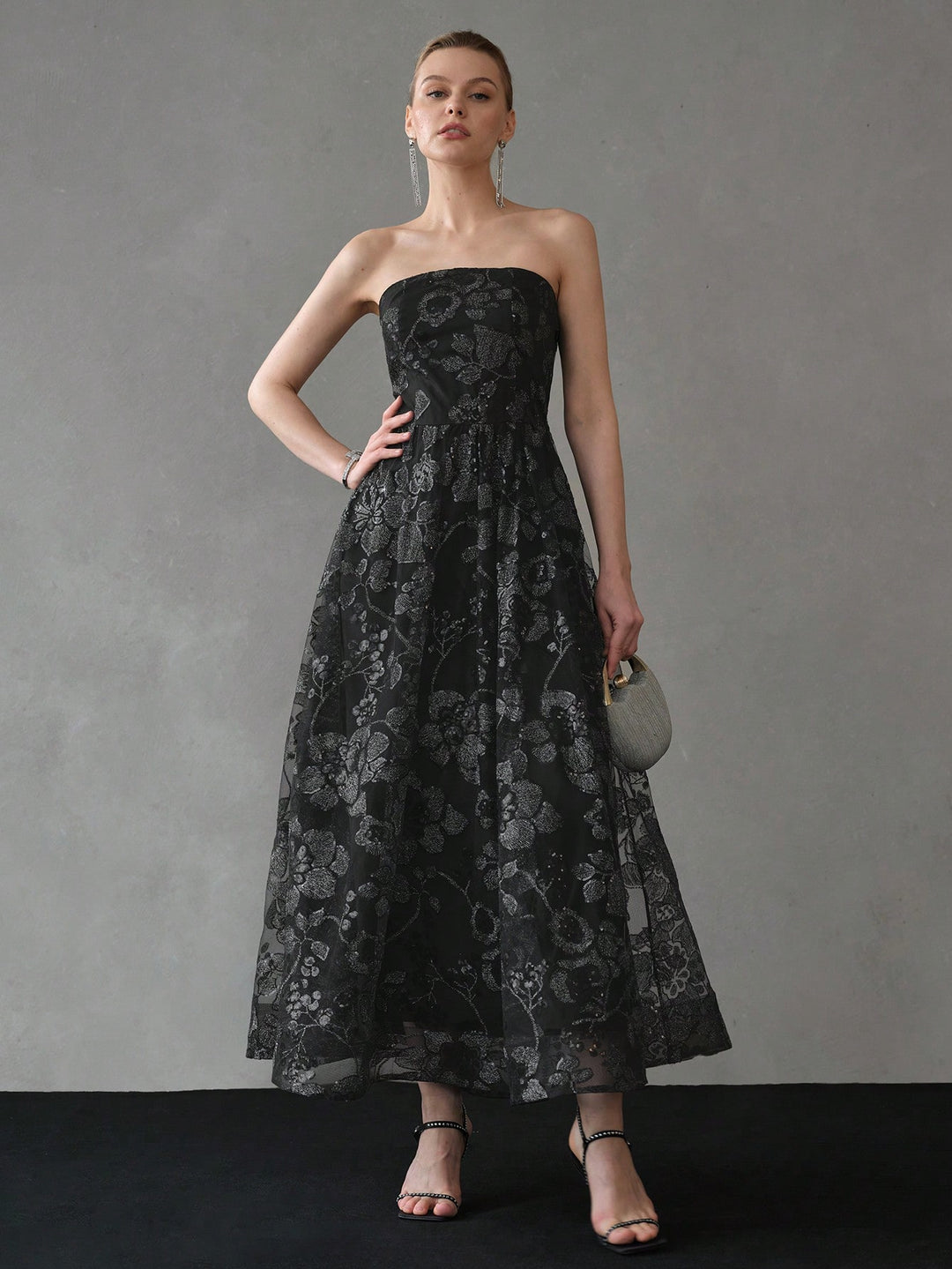 Rochie maxi SHEIN, negru