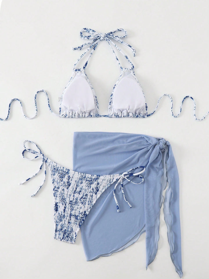 Set bikini SHEIN, alb