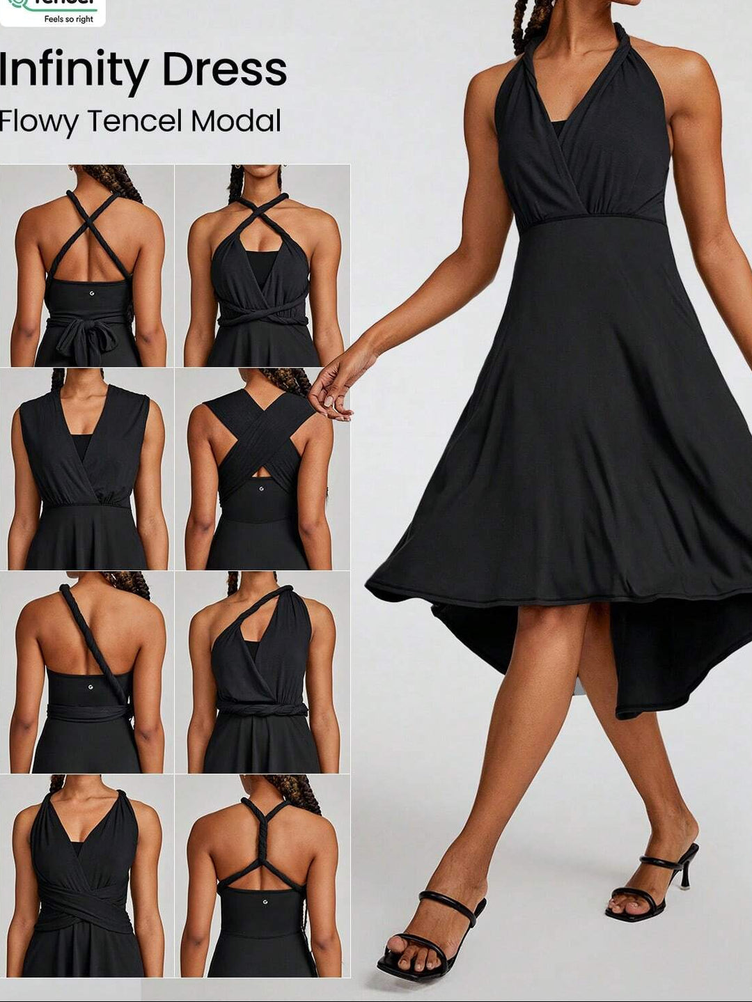 Rochie midi Shein, negru
