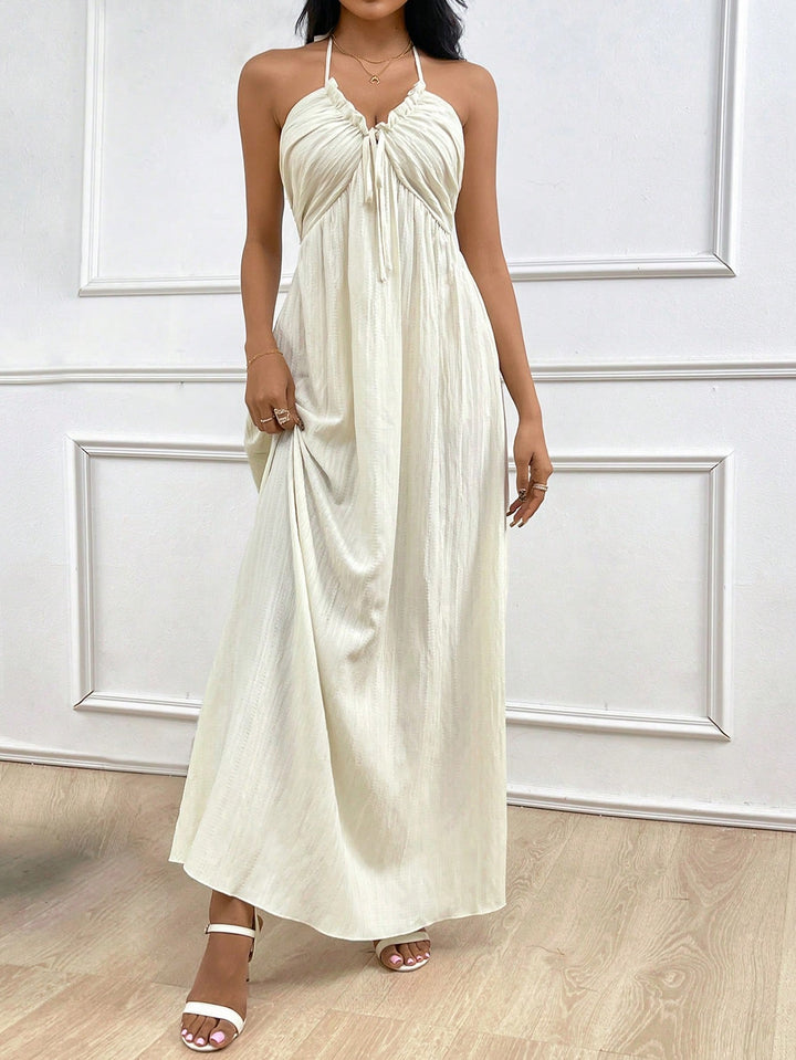 Rochie maxi SHEIN, bej