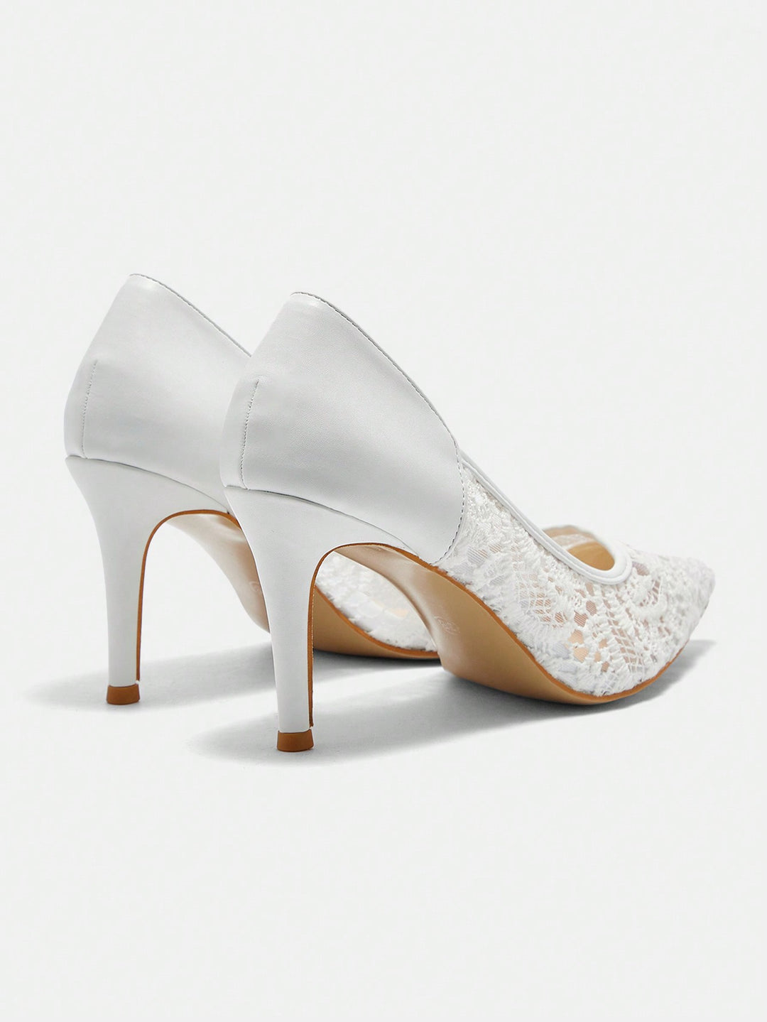 Pantofi cu toc SHEIN, alb