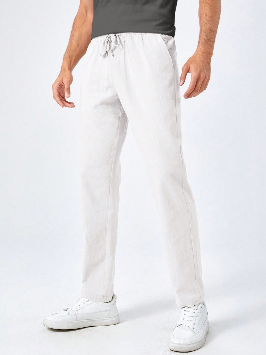 Pantalon SHEIN, alb