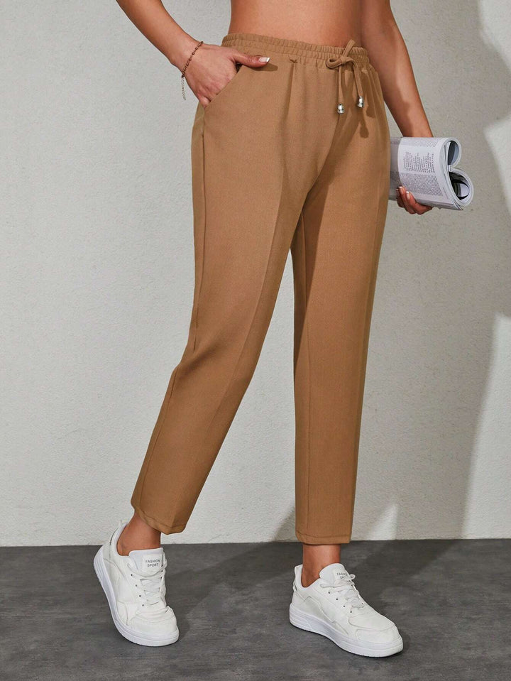 Pantaloni SHEIN, maro