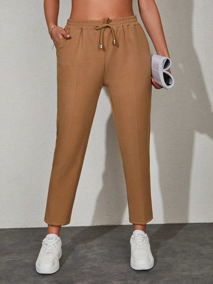 Pantaloni SHEIN, maro