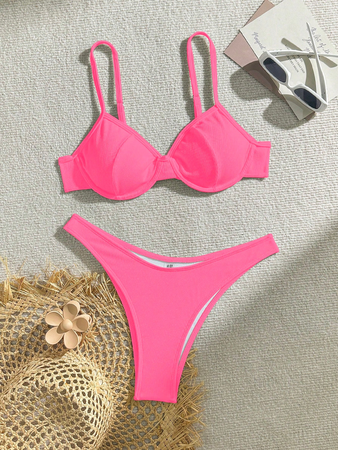 Costum de baie SHEIN, roz