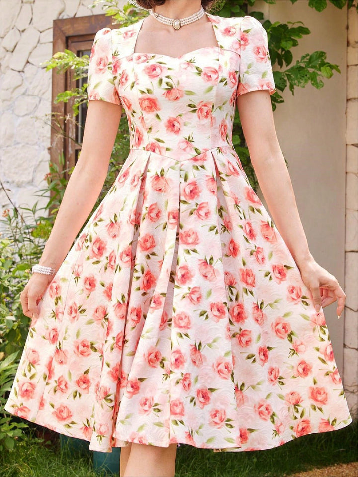 Rochie midi SHEIN, roz