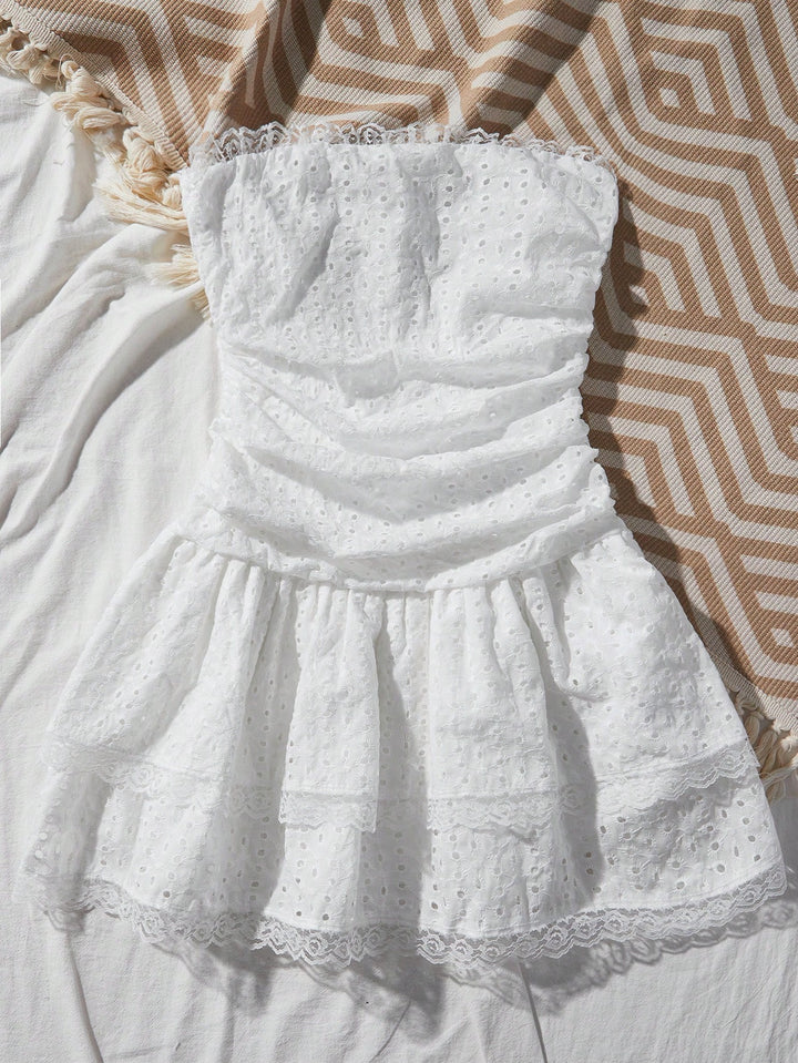 Rochie mini SHEIN, alb