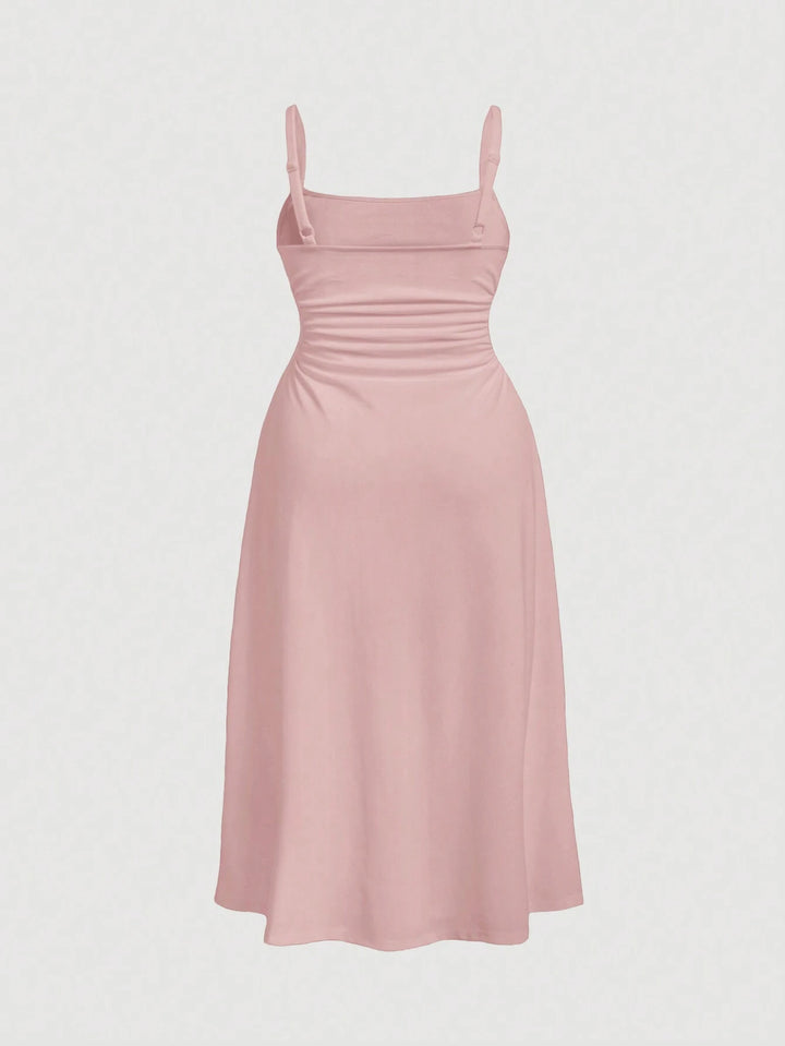 Rochie midi SHEIN, roz