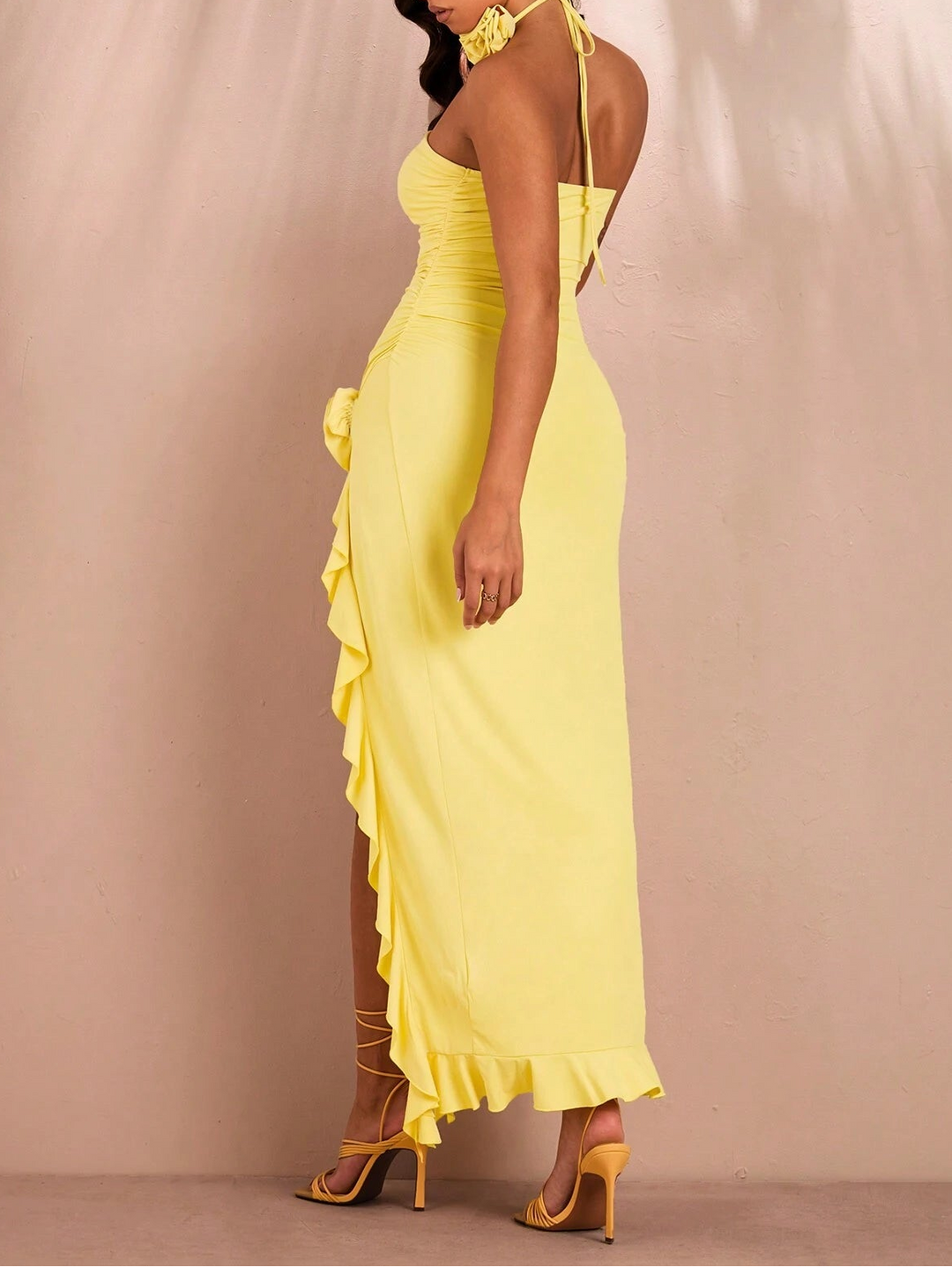 Rochie maxi SHEIN, galben
