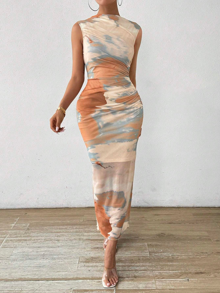 Rochie maxi SHEIN, mix culori