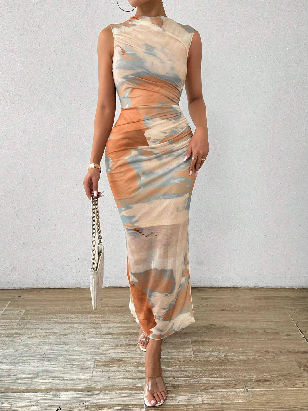 Rochie maxi SHEIN, mix culori
