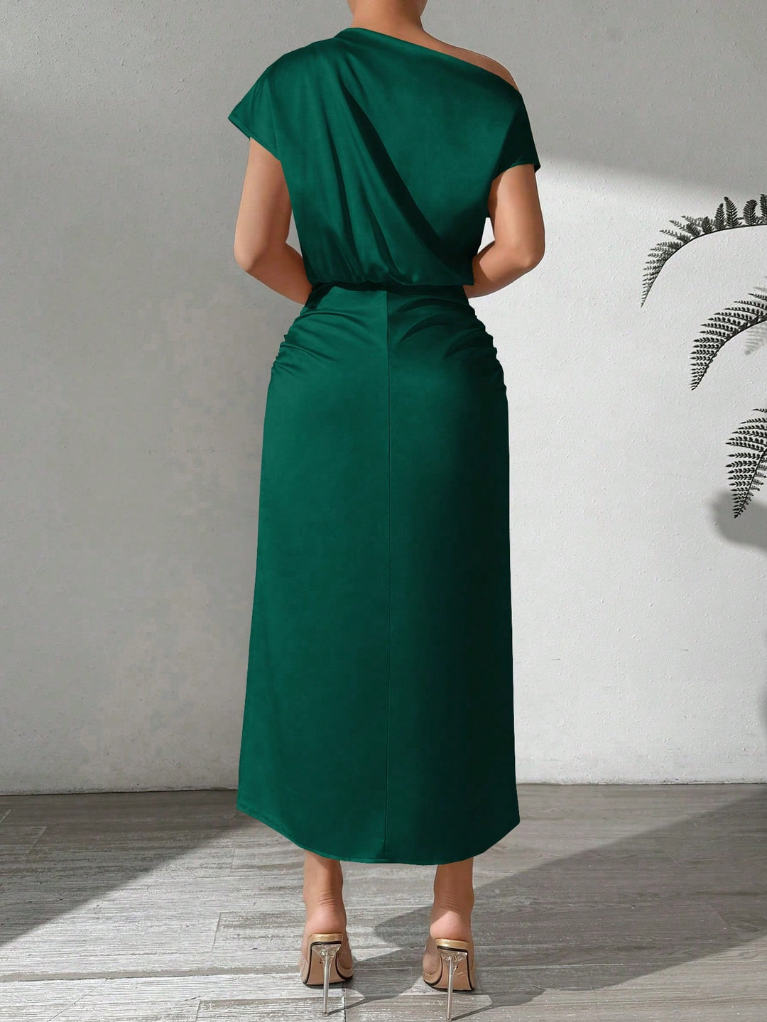 Rochie maxi SHEIN, verde