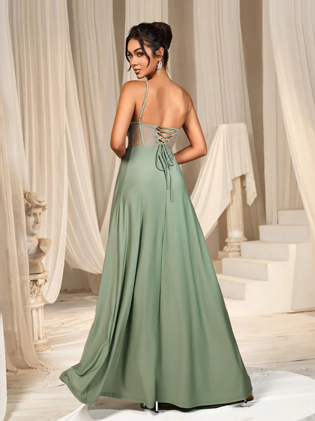 Rochie de ocazie SHEIN, verde
