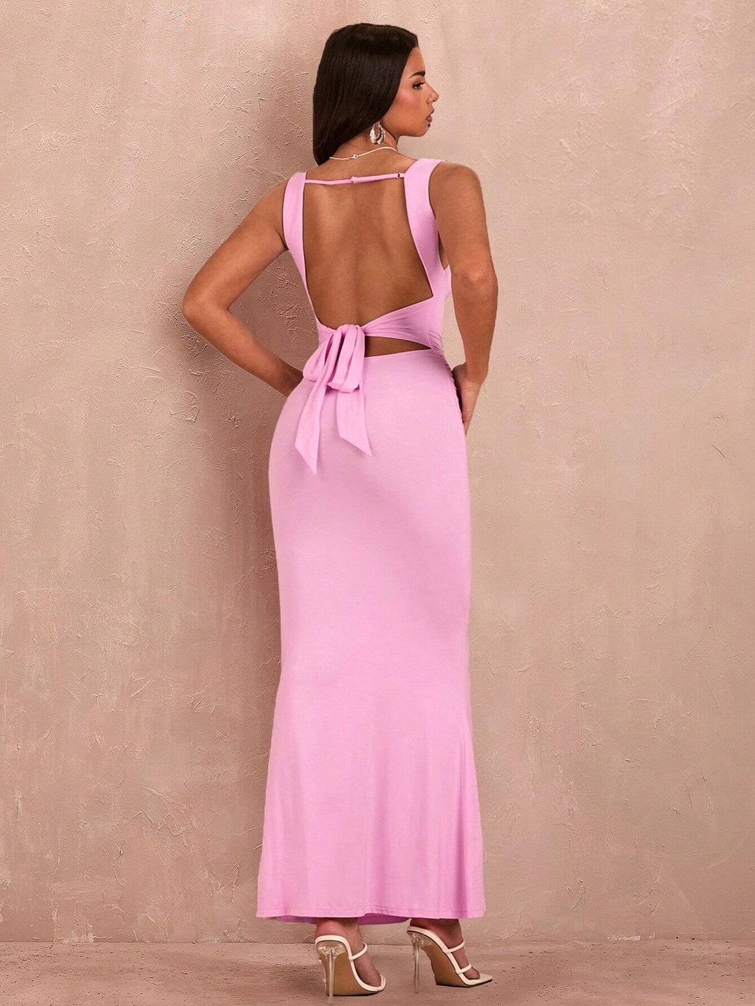 Rochie midi SHEIN, roz
