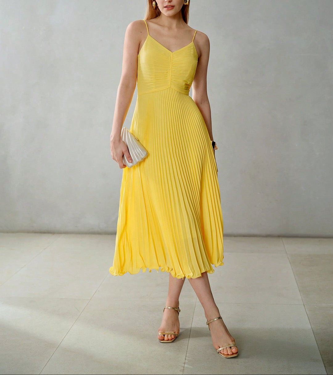 Rochie midi SHEIN, galben