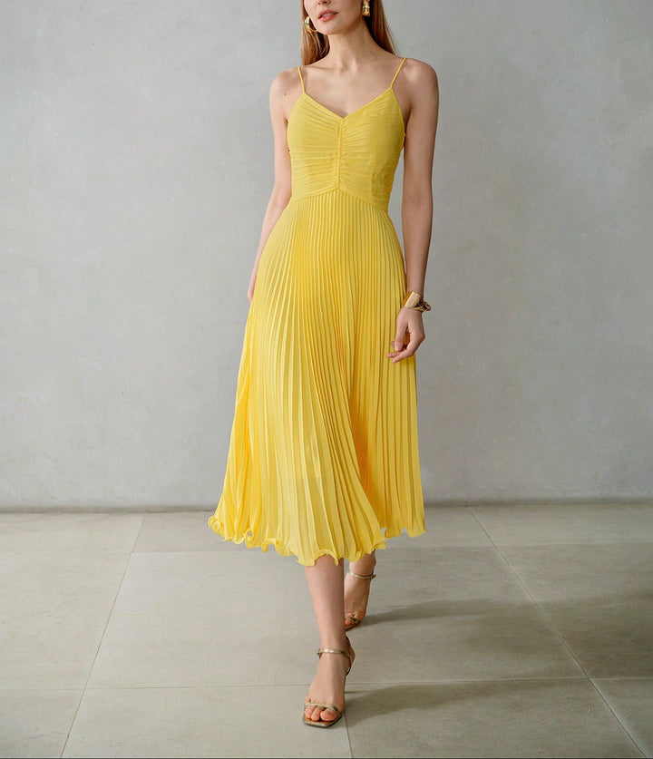 Rochie midi SHEIN, galben