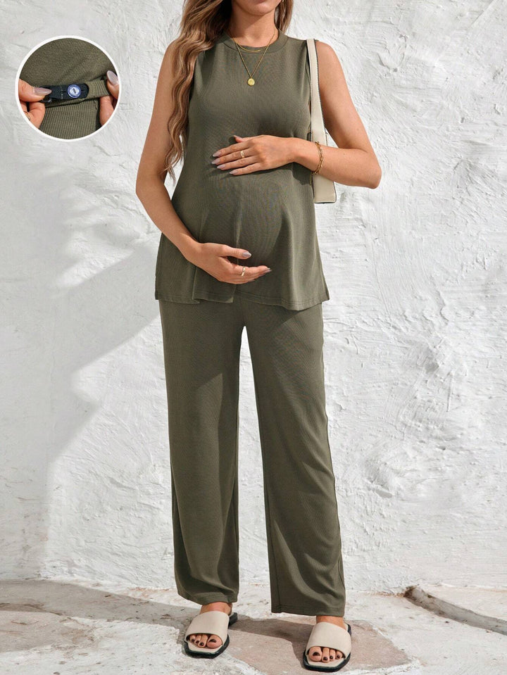 Pantaloni SHEIN, verde