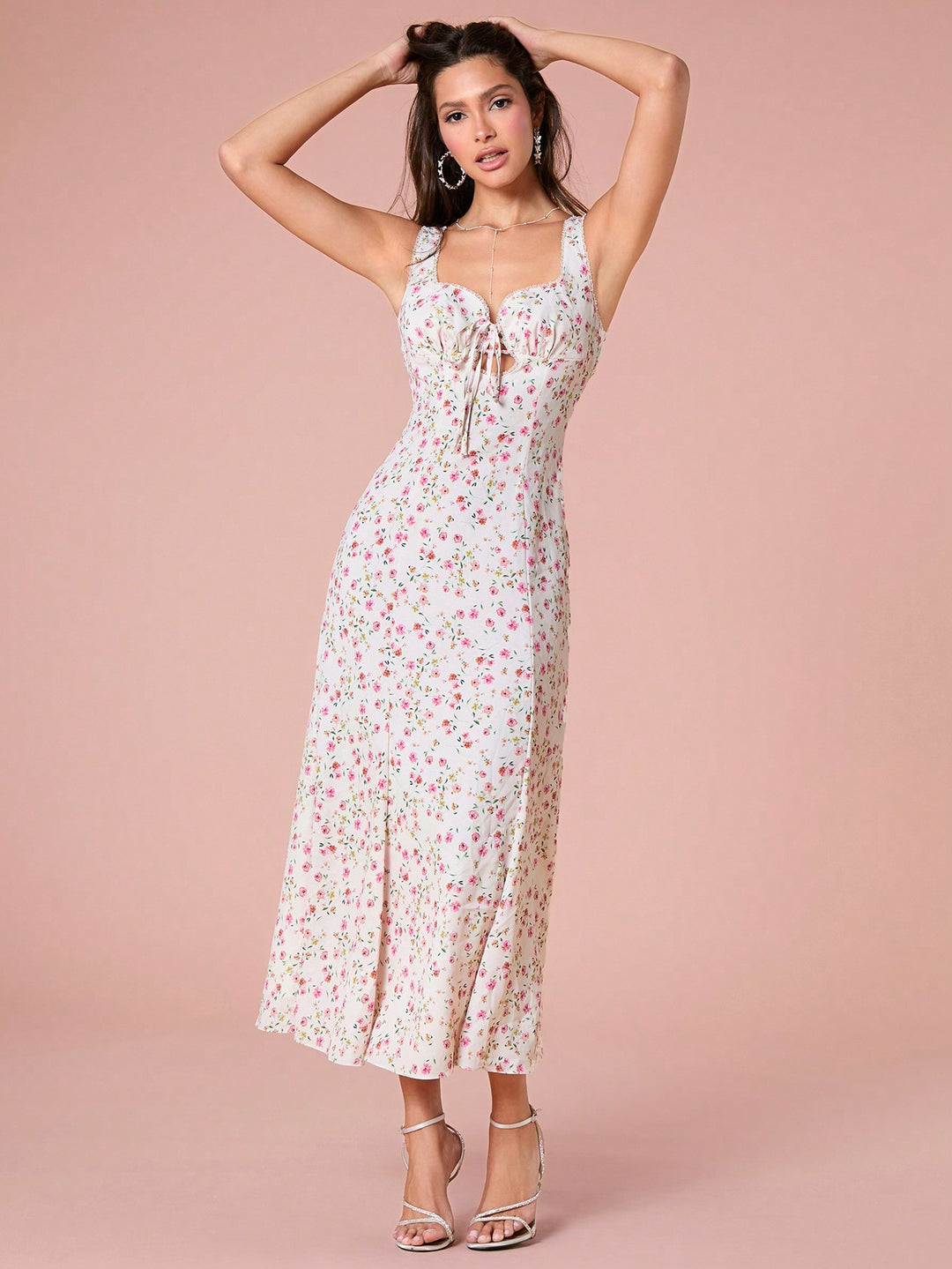 Rochie maxi SHEIN, alb