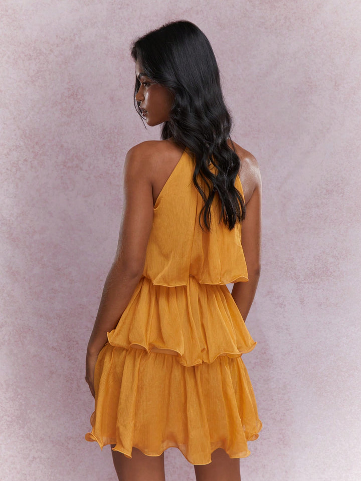 Shein miniruha, narancssárga