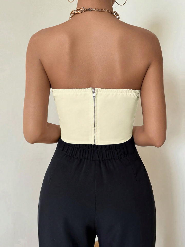 Top SHEIN, bej