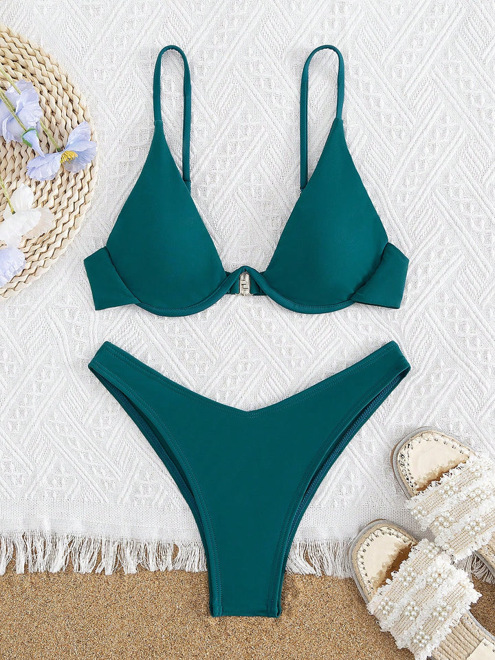 SHEIN bikini szett, zöld