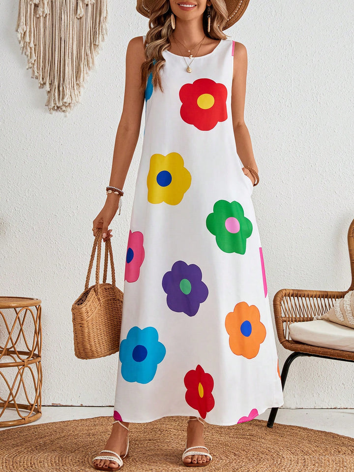 Rochie maxi SHEIN, alb