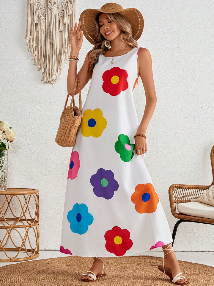 Rochie maxi SHEIN, alb