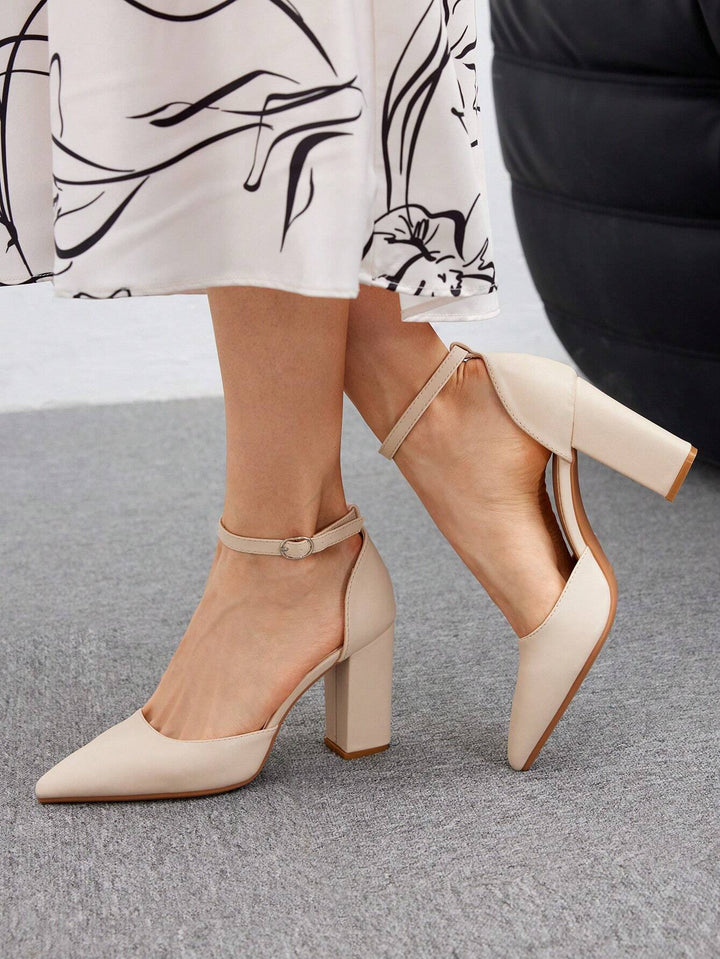 Pantofi cu toc SHEIN, bej