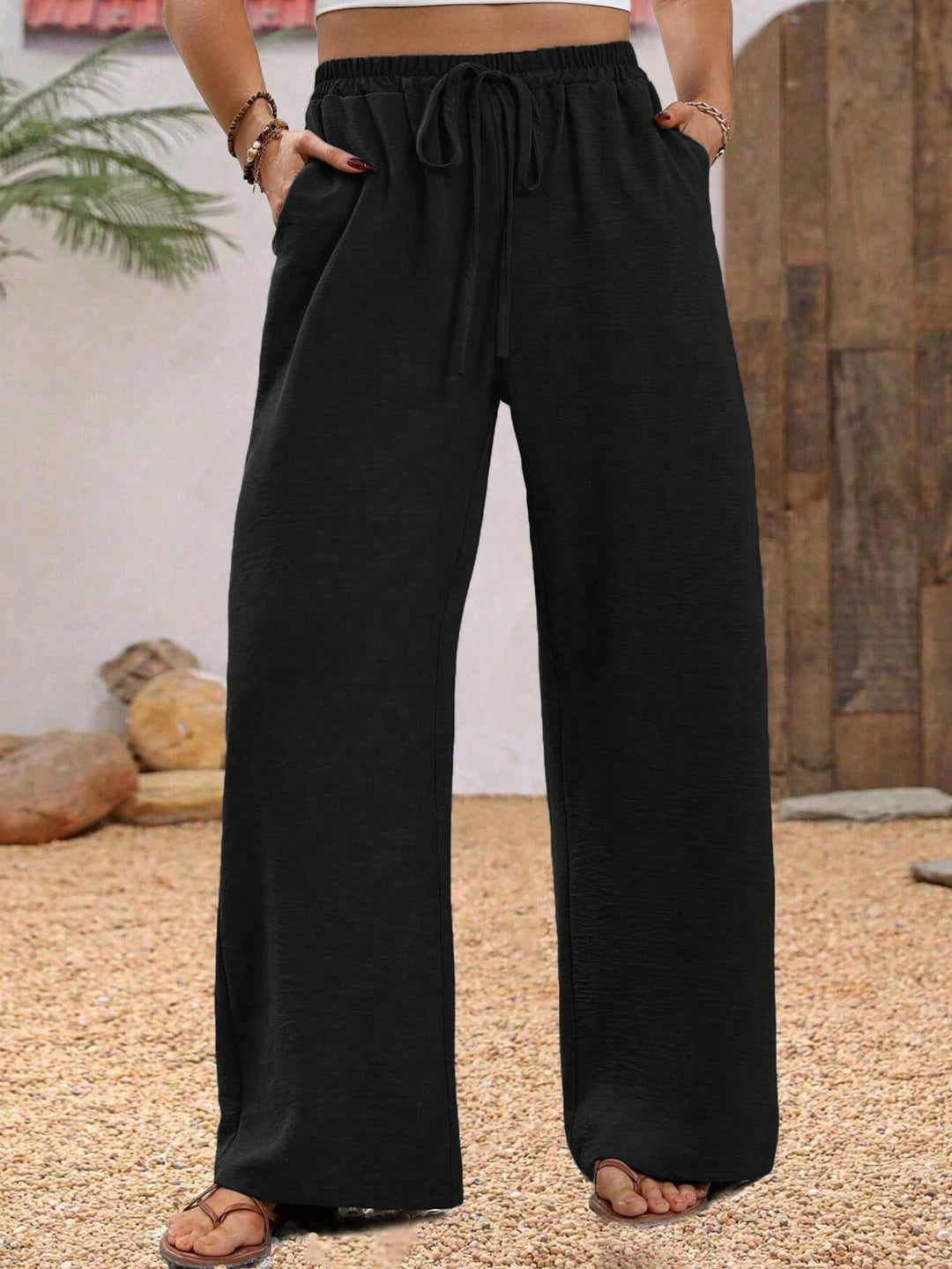Pantaloni SHEIN, negru