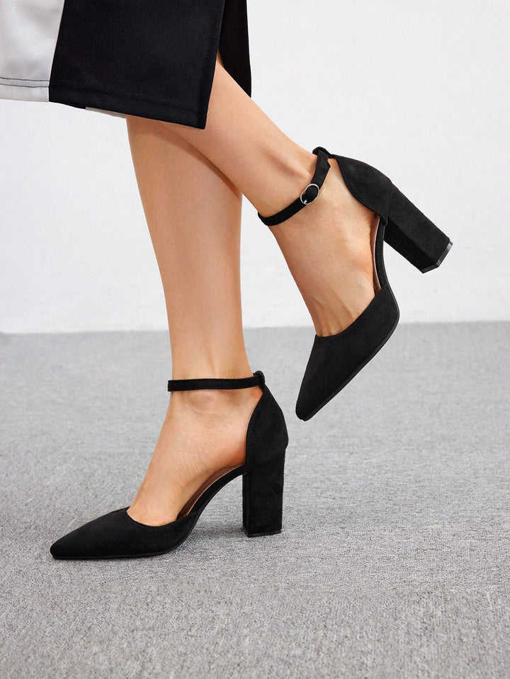 Pantofi cu toc SHEIN, negru