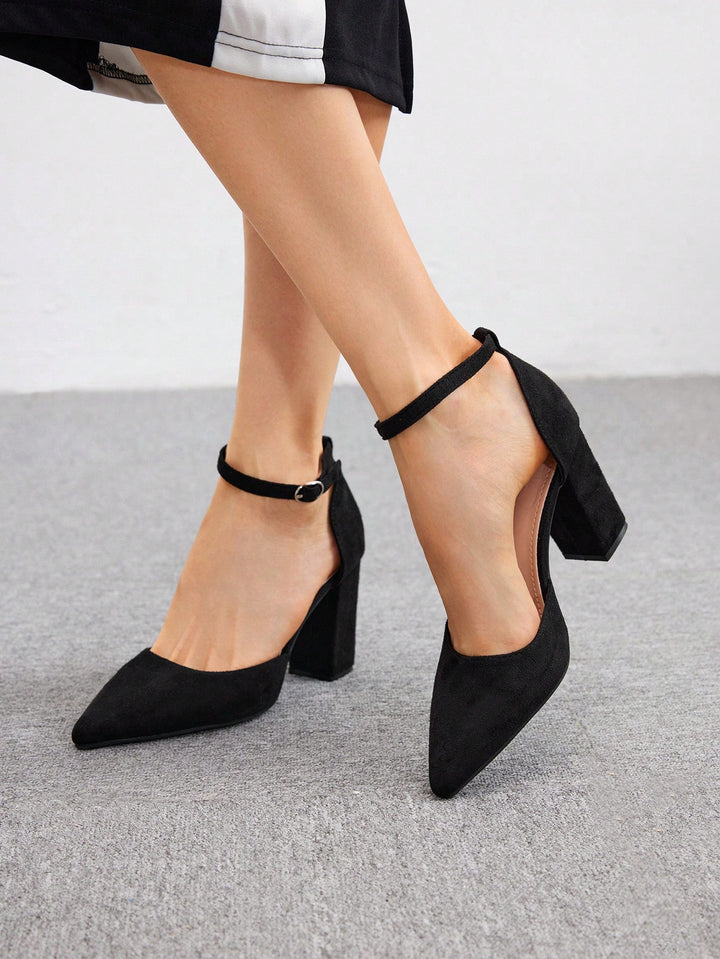 Pantofi cu toc SHEIN, negru
