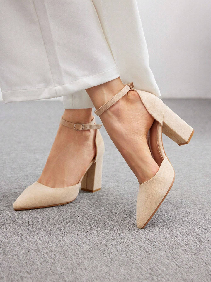 Pantofi cu toc SHEIN, bej
