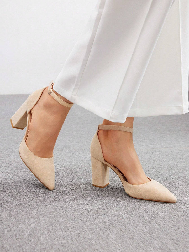 Pantofi cu toc SHEIN, bej