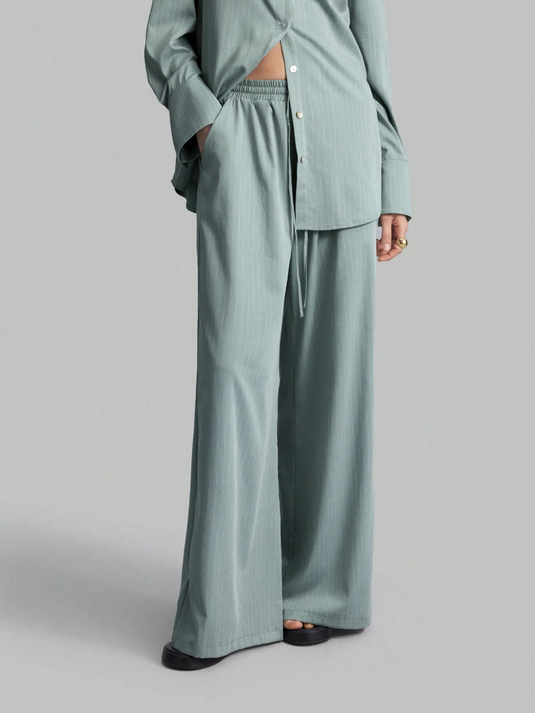 Pantaloni SHEIN, verde