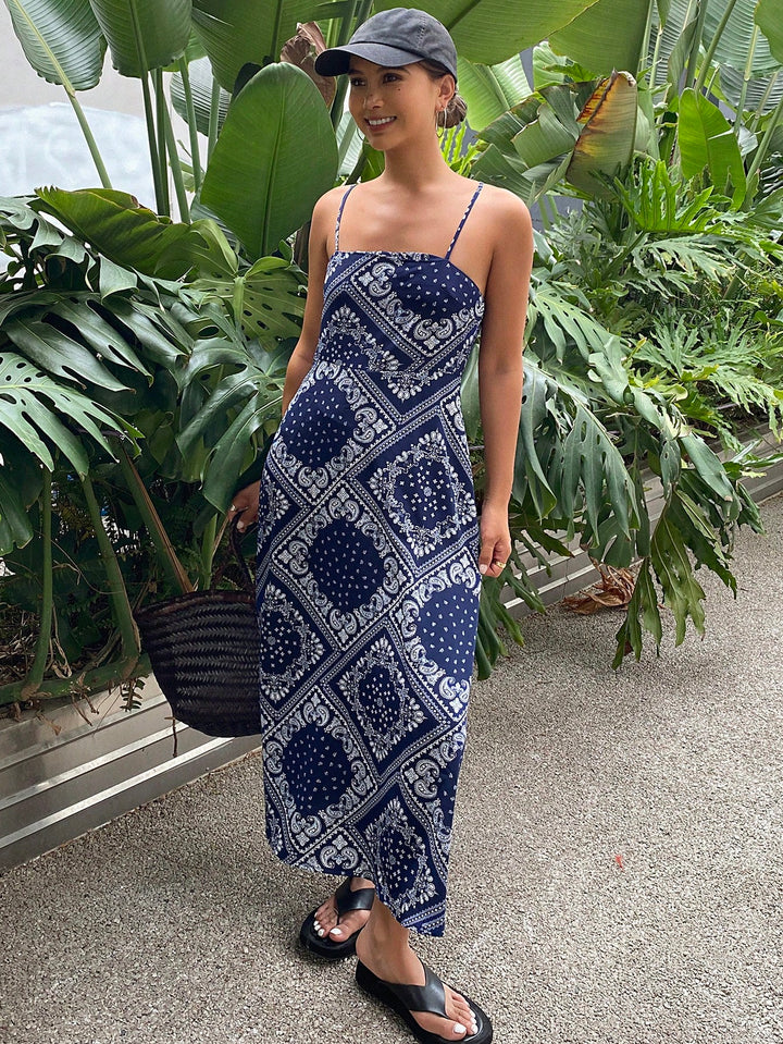 Rochie maxi SHEIN, albastru