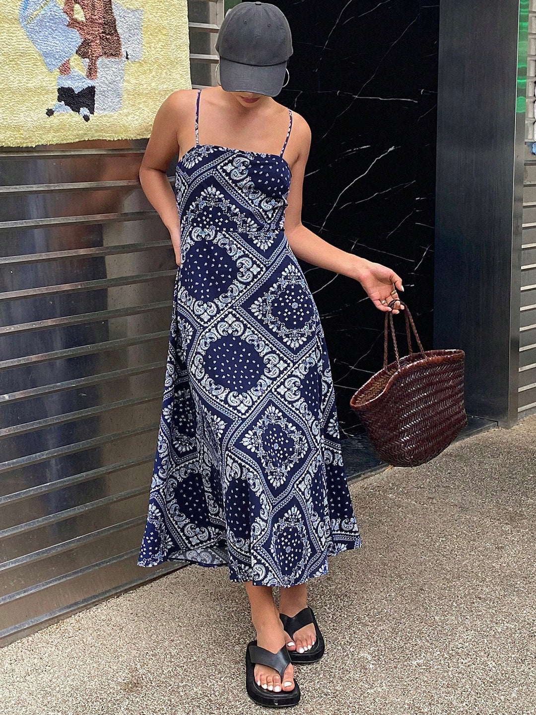Rochie maxi SHEIN, albastru