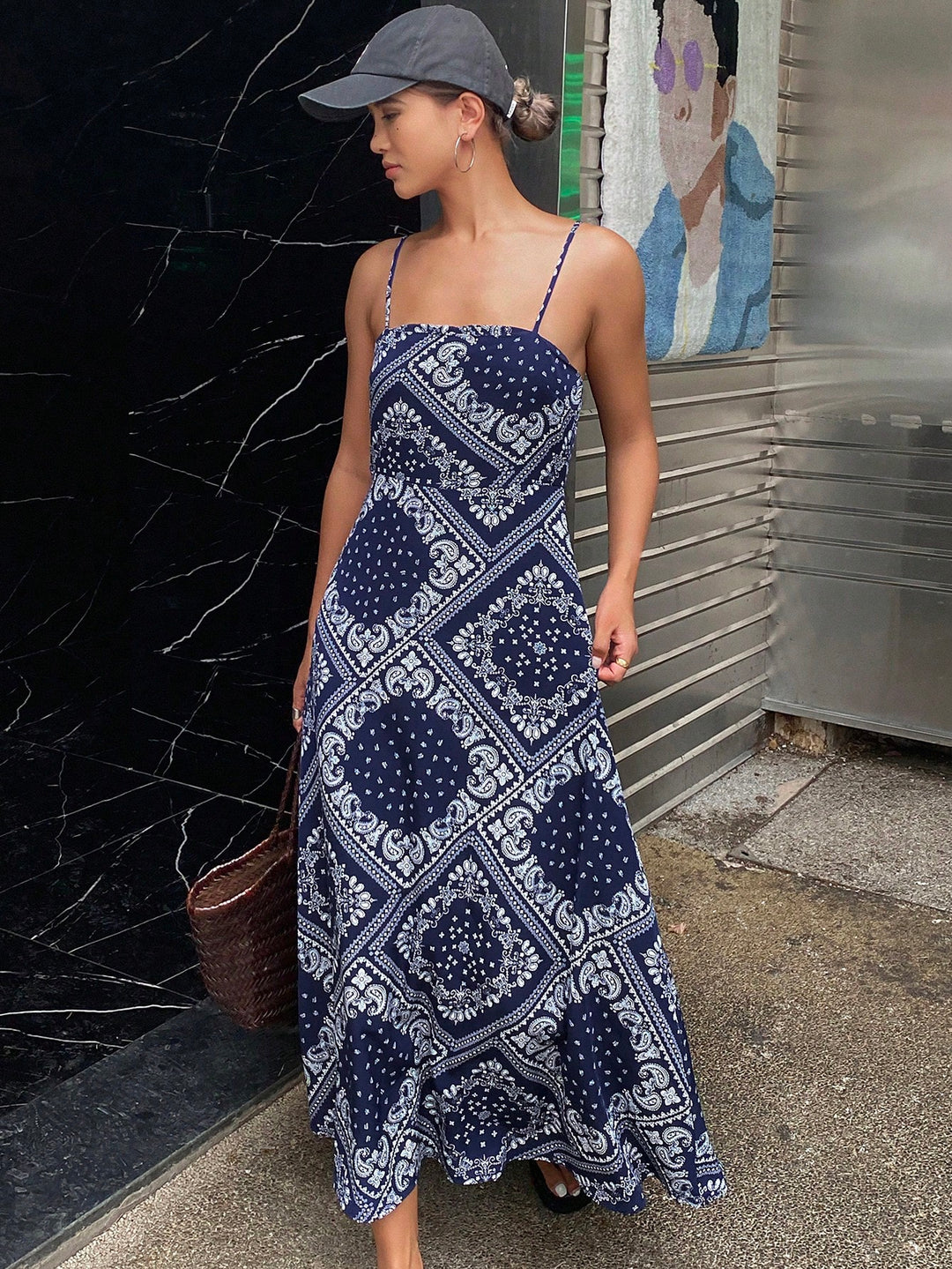 Rochie maxi SHEIN, albastru