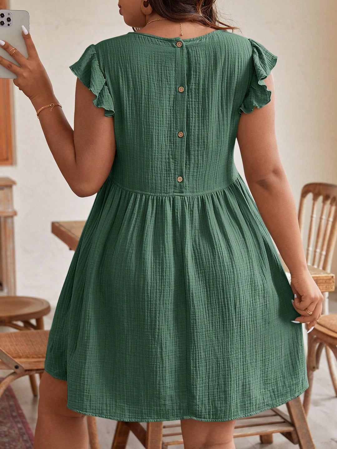 Rochie mini SHEIN, verde