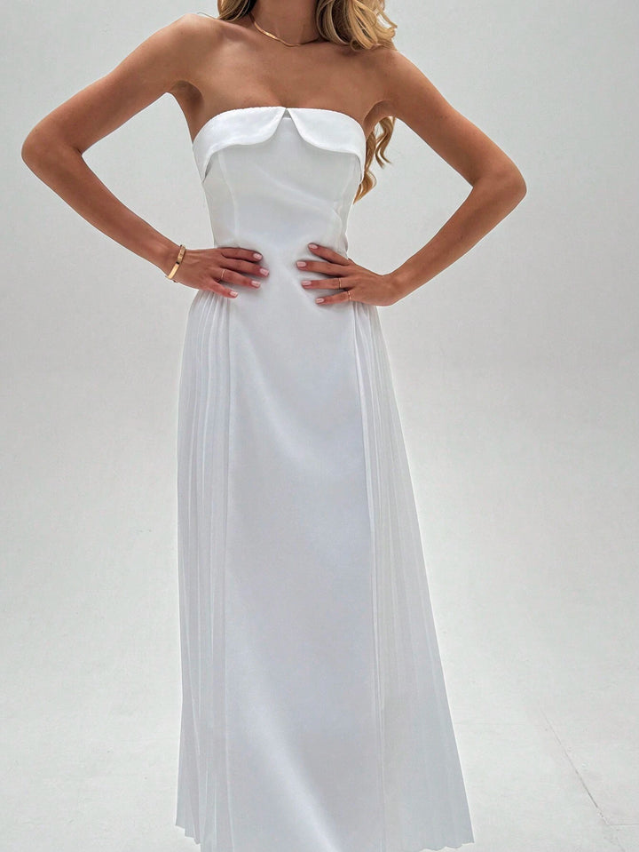 Rochie maxi SHEIN, alb