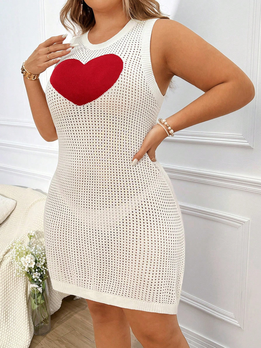 Rochie SHEIN, crem