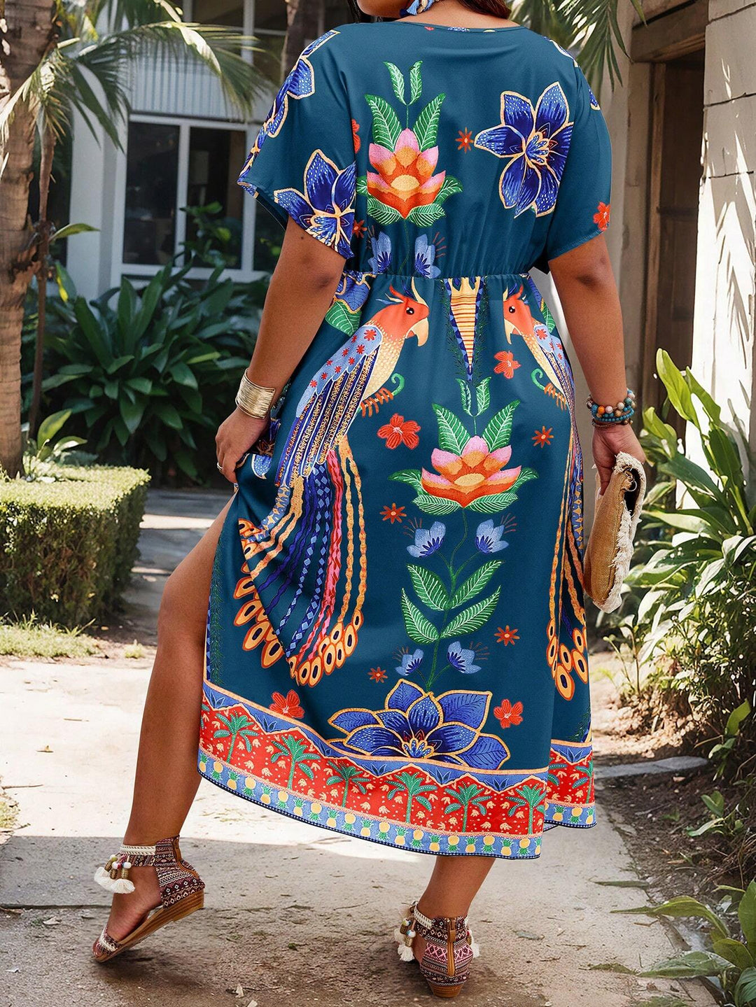 Rochie maxi SHEIN, mix culori